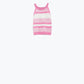 Pink Halter Tank top With Stripe Design In Different Knits