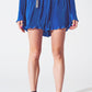 Q2 Pleated Short in Blue