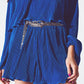 Pleated Short in Blue