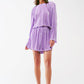 Pleated Short in lilac