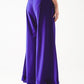 Pleated wide leg pants in purple