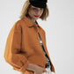 Q2 Relaxed high quality knitted Cardigan in camel