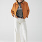 Relaxed high quality knitted Cardigan in camel