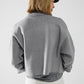 Relaxed high quality knitted Cardigan in grey