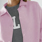 Relaxed high quality knitted Cardigan in pink