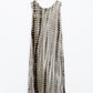 Relaxed maxi Tie dye Dress In Shades of khaki