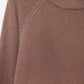 relaxed style brown jumper with balloon sleeves