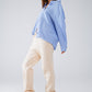 Relaxed Thin Stripe Shirt in Blue