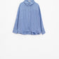 Relaxed Thin Stripe Shirt in Blue