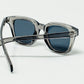 Retro Round Sunglasses With Smoke Black Lense and Transparent Gray Frame