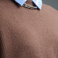 Ribbed Comfy Knit Sweater in Camel