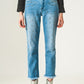 Q2 Ripped embellished jeans in lightwash