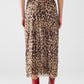 sheer long leopard print bodycon midi skirt