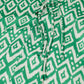 Short Dress With Tie At The Front Details in Ethnic Green Print