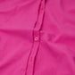 Short Sleeve Relaxed Button Up Shirt in Fuchsia