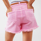 Shorts in pink