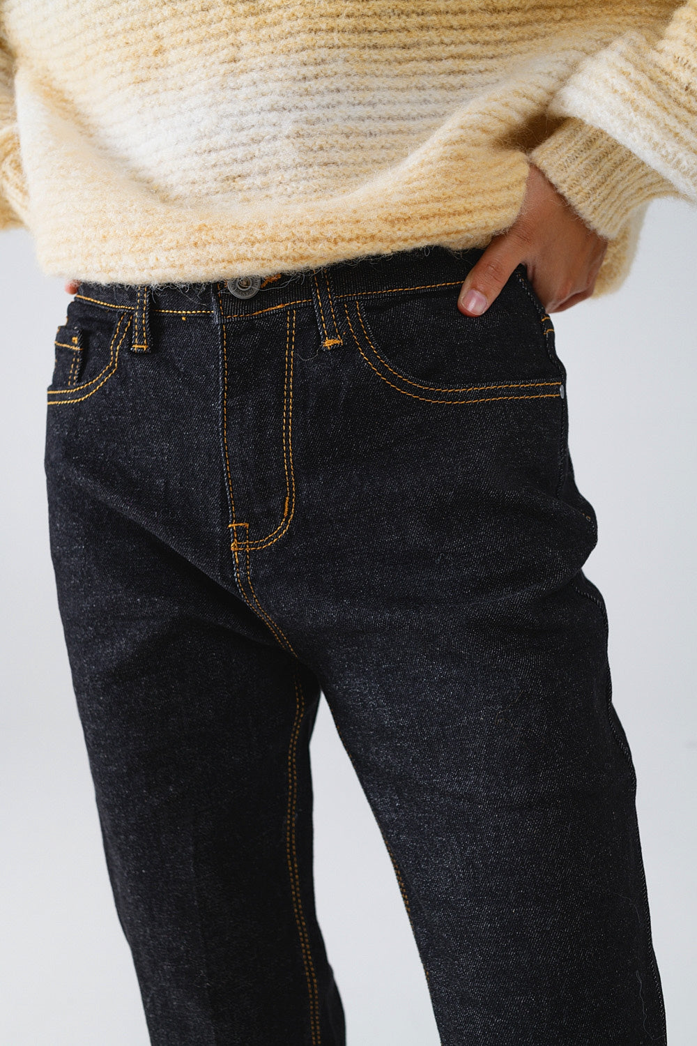 Skinny Jeans With Contrast Stitching