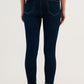 Skinny stretch jeans in mid wash blue