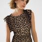 sleeveless leopard print Spandex dress