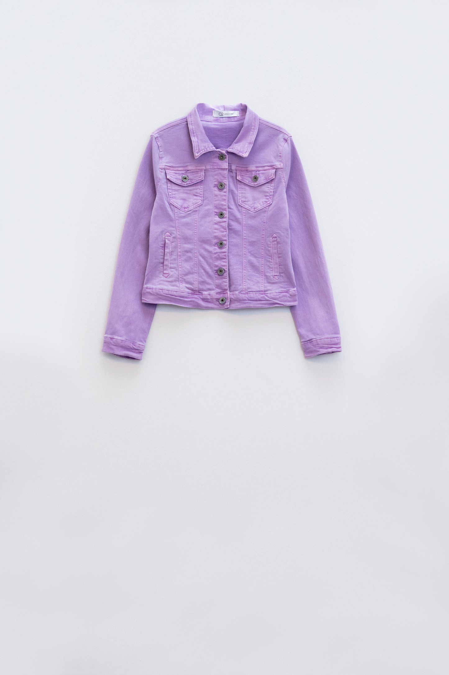 Slim denim trucker jacket in Lilac