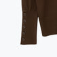 Soft knit Brown Sweater with sleeve button details