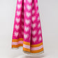 Q2 soft pink scarf with heart print