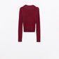 sparkeling red glitter trutle neck long sleeve Sweater