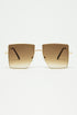 Q2 square and minimalist sunglasses