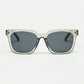 Q2 square bevel frame sunglasses in grey