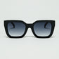 Q2 Square sunglasses with animal print on the side