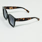 Square sunglasses with animal print on the side