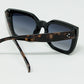 Square sunglasses with animal print on the side