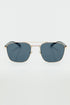 Q2 Squared Metal Sunglasses in Black Smoke Lens