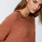 Q2 standard fit soft knit sweater in camel