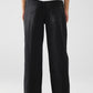 Straight Jeans With Stud Trim Details On The SIdes In Black