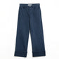 Straight leg Pants with cropped hem in navy