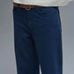 Straight leg Pants with cropped hem in navy