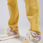 Stretch Cotton skinny jeans in yellow