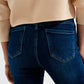 Stretch flare jeans in midwash