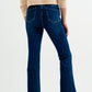 Stretch flare jeans in midwash