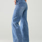 Stretchy Straight Leg Jeans With Front Pocked in Medium Wash