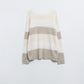 Striped boat sweater in beige