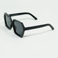 Sunglasses with geometric frames in black