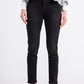 Q2 Super high rise skinny leg jeans in black