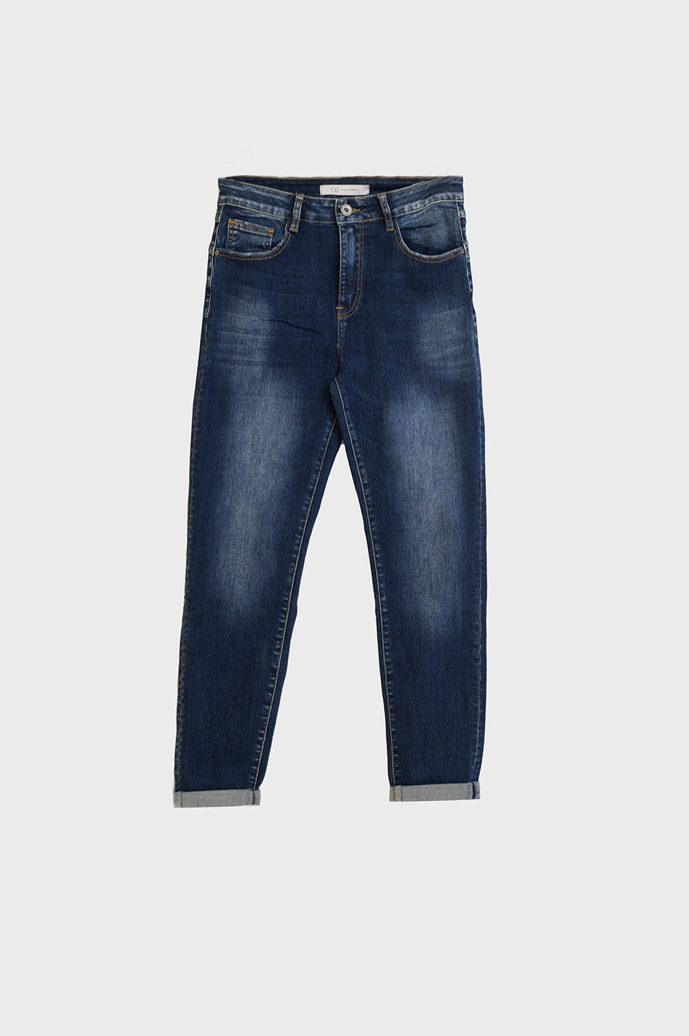 Super Skinny Dark Wash Jeans In Elastic Denim