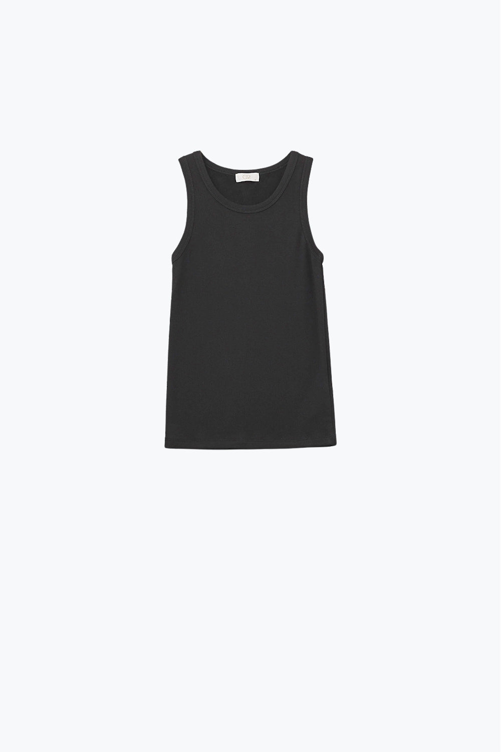 Q2 Super Soft Knitted Basic Tank in black