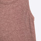 Super Soft Knitted Basic Tank in Chocolate Brown