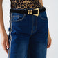 super Wide Leg Jeans with stripe on side