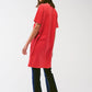 T-shirt Dress with Make It Happen Text in Red