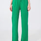 Textured Loose Fit Pants in Green